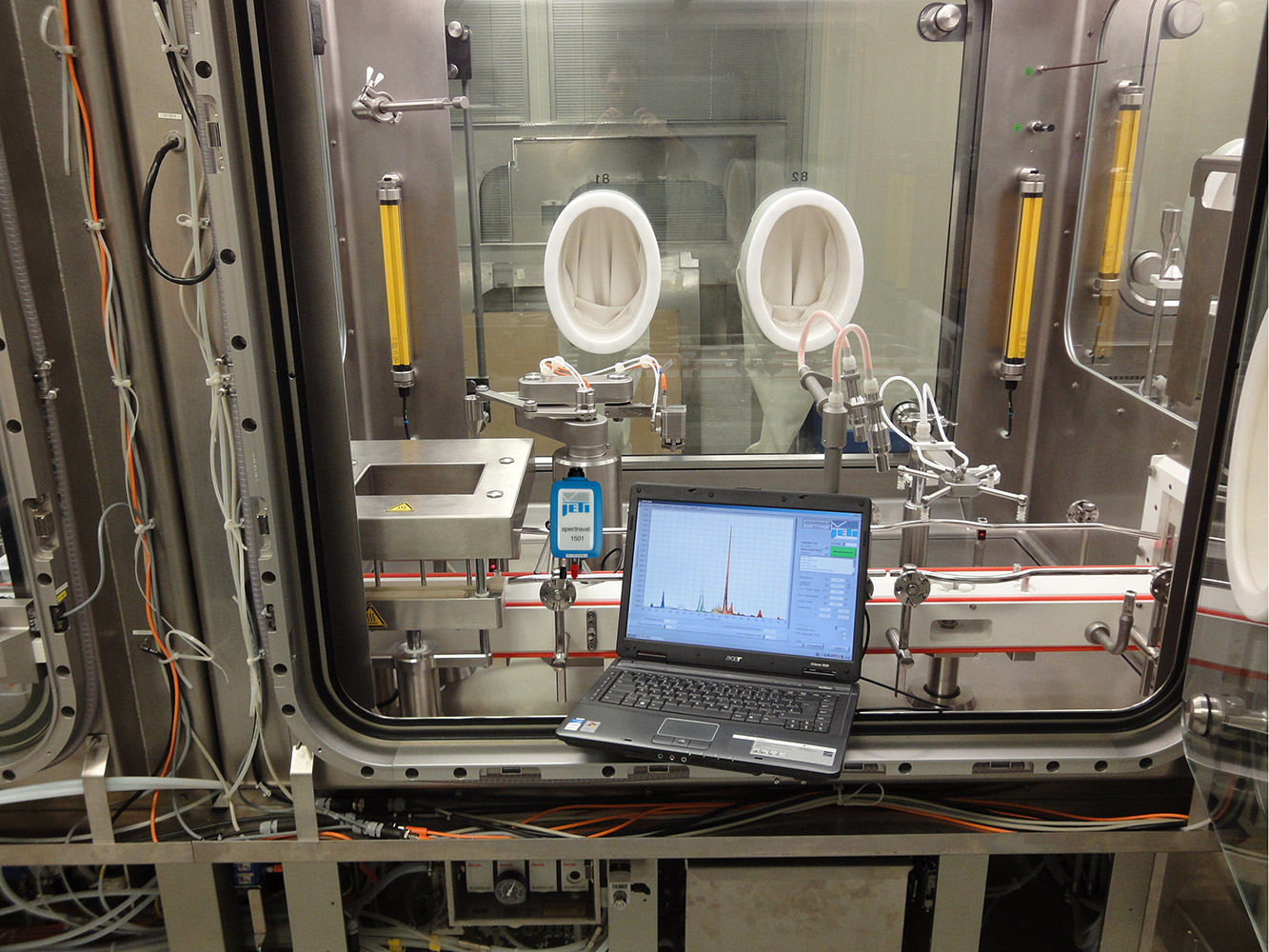 Online measurement in production, source: Oncotec Pharma Produktion GmbH